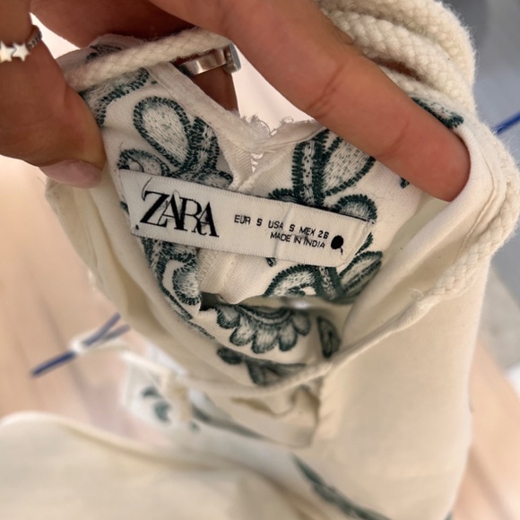 Summery Zara white and green dress - Picture 5 of 5